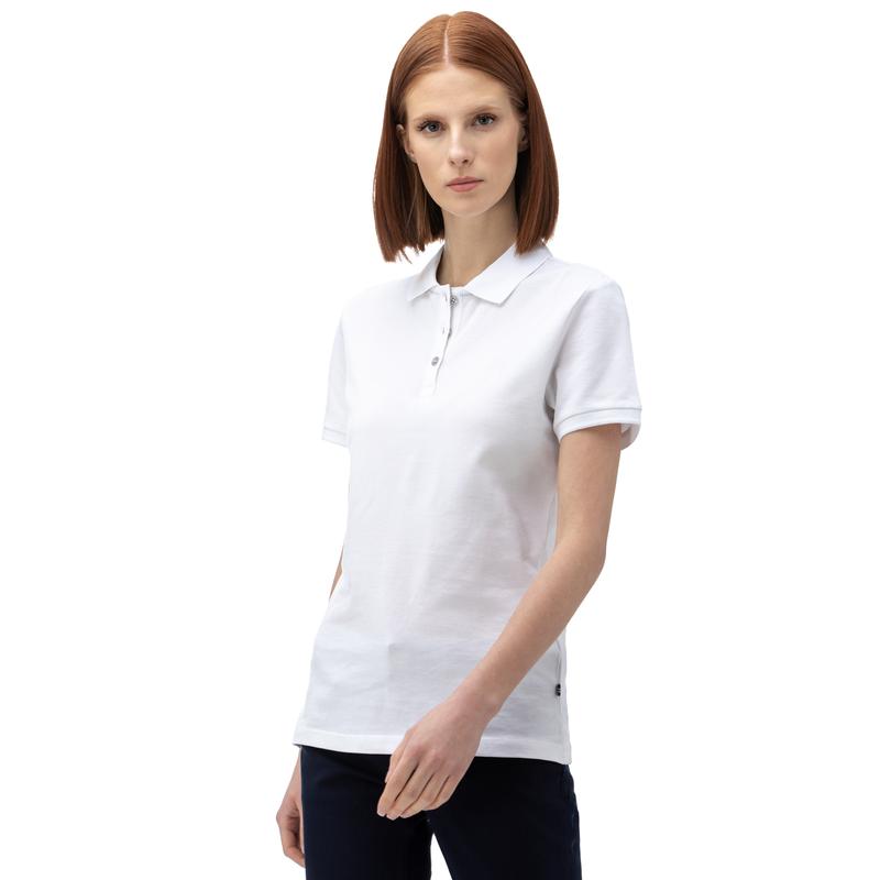 NAUTICA KADIN BEYAZ KISA KOLLU POLO