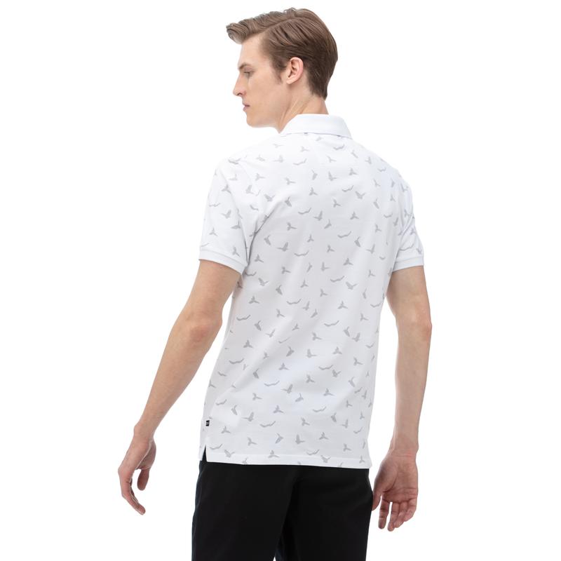 NAUTICA Erkek Slim Fit Beyaz Polo