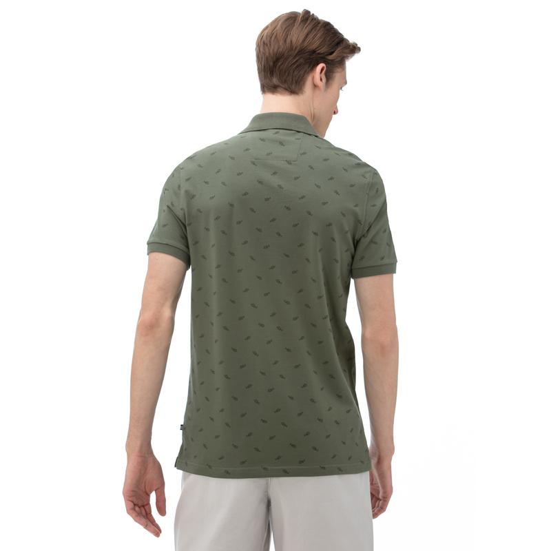 NAUTICA Erkek Slim Fit Haki Polo