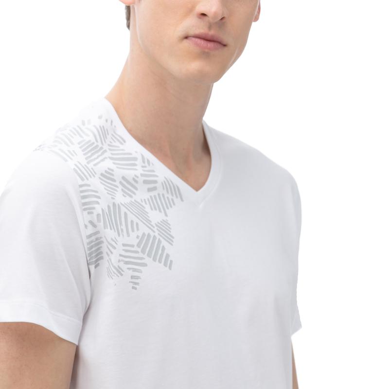NAUTICA Erkek Beyaz V-Yaka T-Shirt