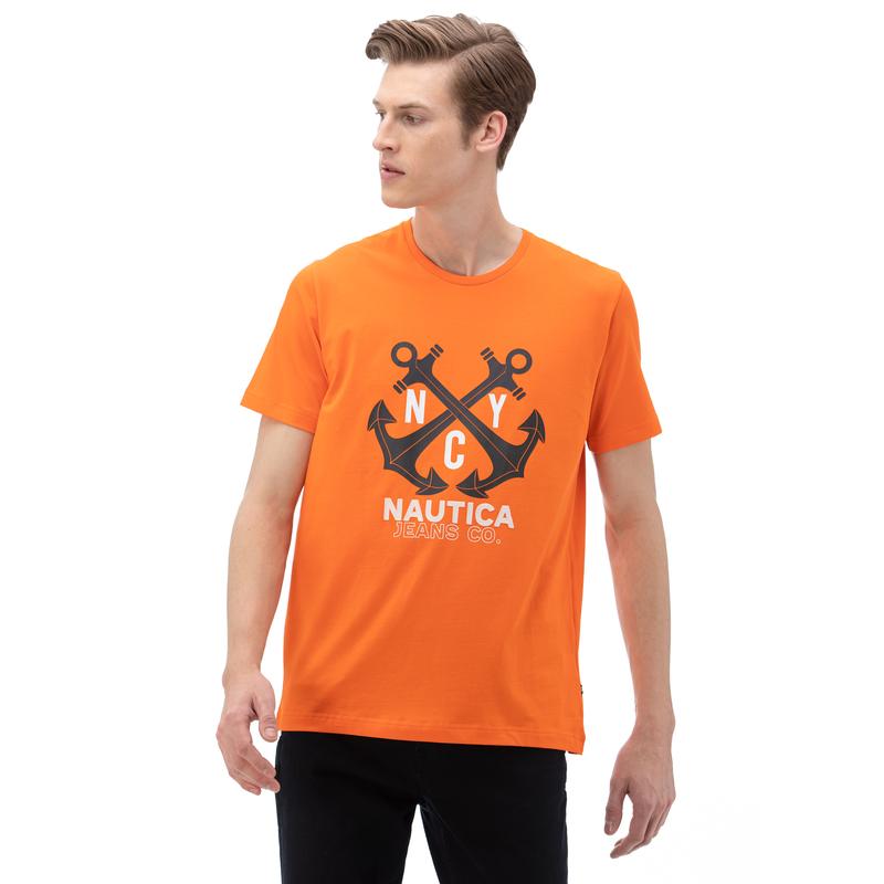 NAUTICA Erkek Turuncu T-Shirt