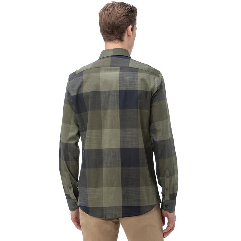 NAUTICA Erkek Slim Fit Haki Gömlek