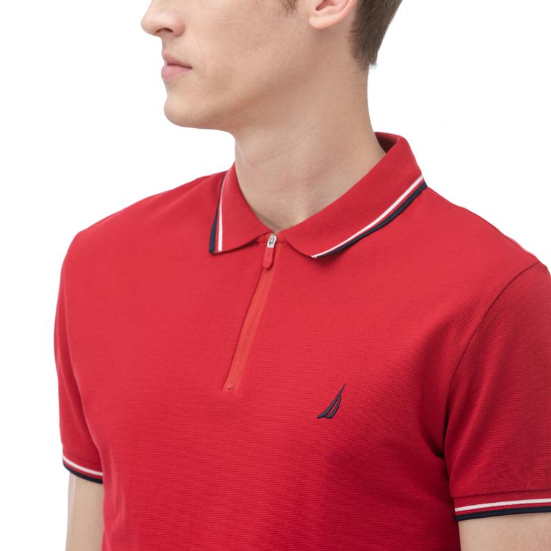 NAUTICA Erkek Slim Fit Kırmızı Polo