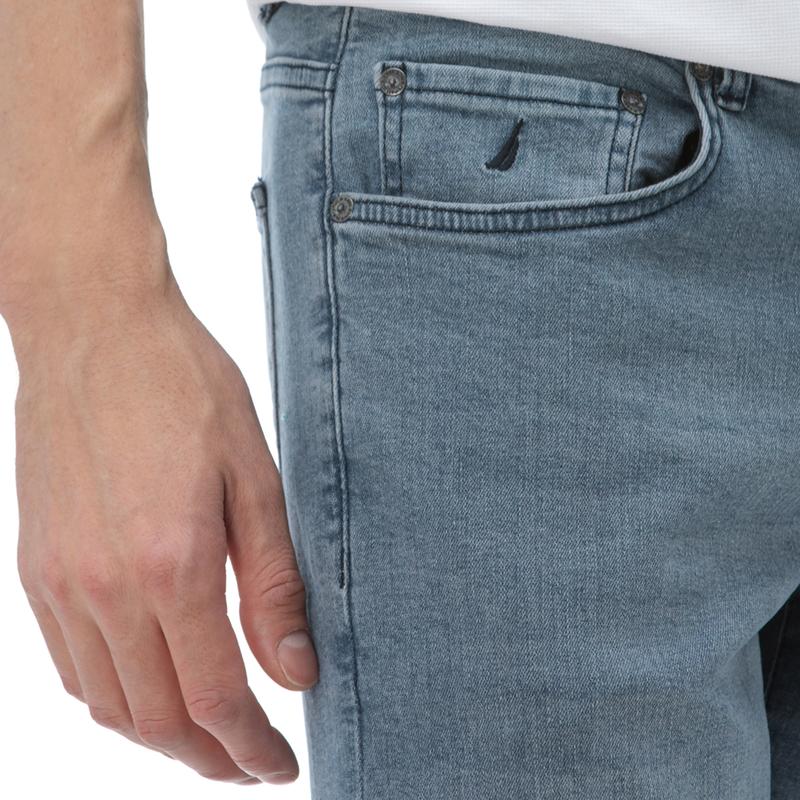 NAUTICA Erkek Slim Fit Gri Denim Pantolon