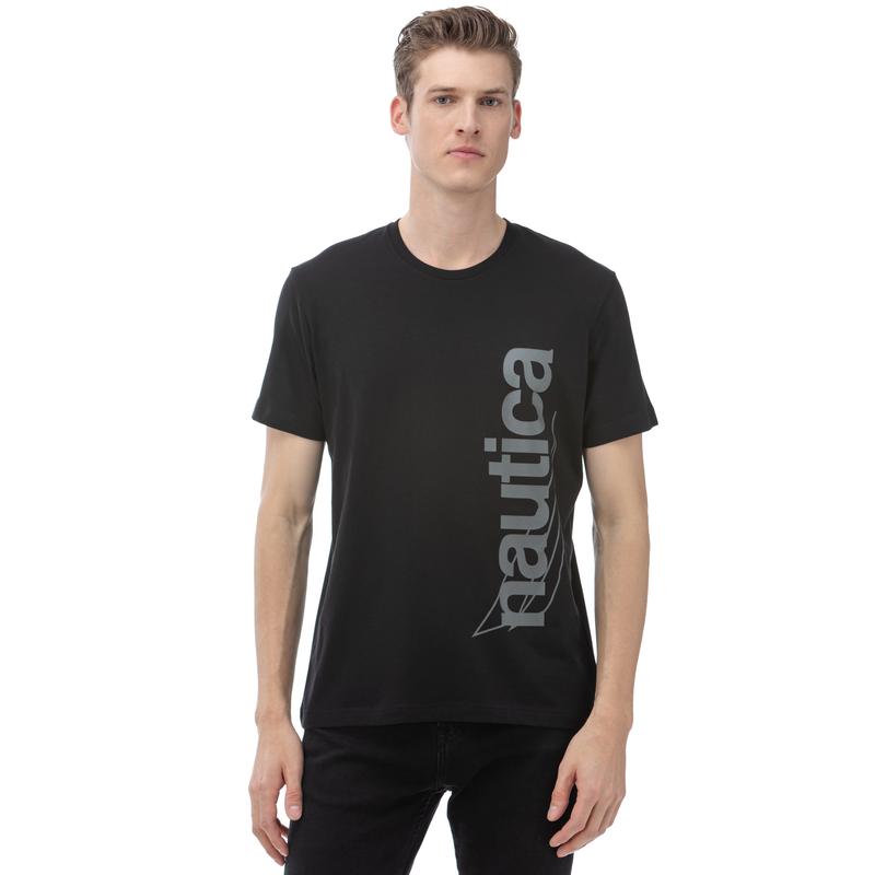 NAUTICA Erkek Siyah T-Shirt