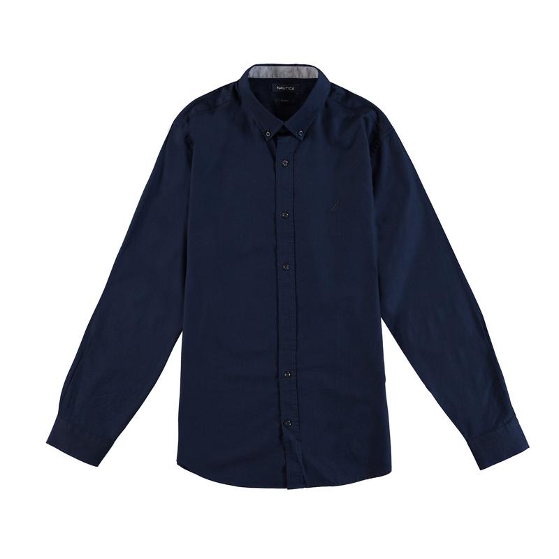 NAUTICA Erkek Slim Fit Lacivert Gömlek