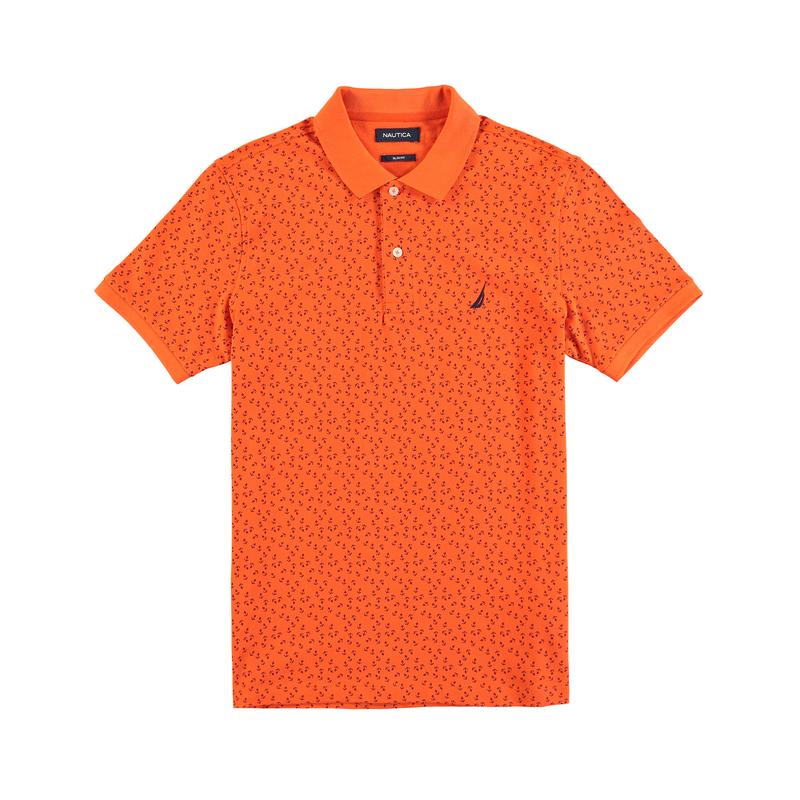NAUTICA Erkek Slim Fit Turuncu Polo