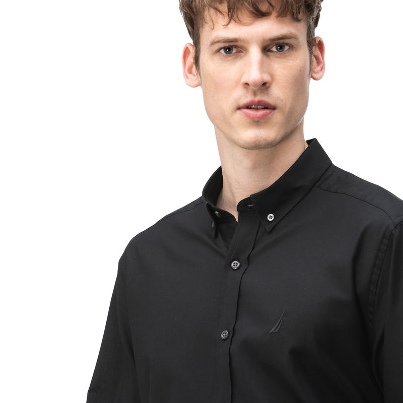 NAUTICA Erkek Siyah Classic Fit Gömlek