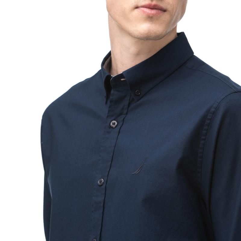 NAUTICA Erkek Slim Fit Lacivert Gömlek