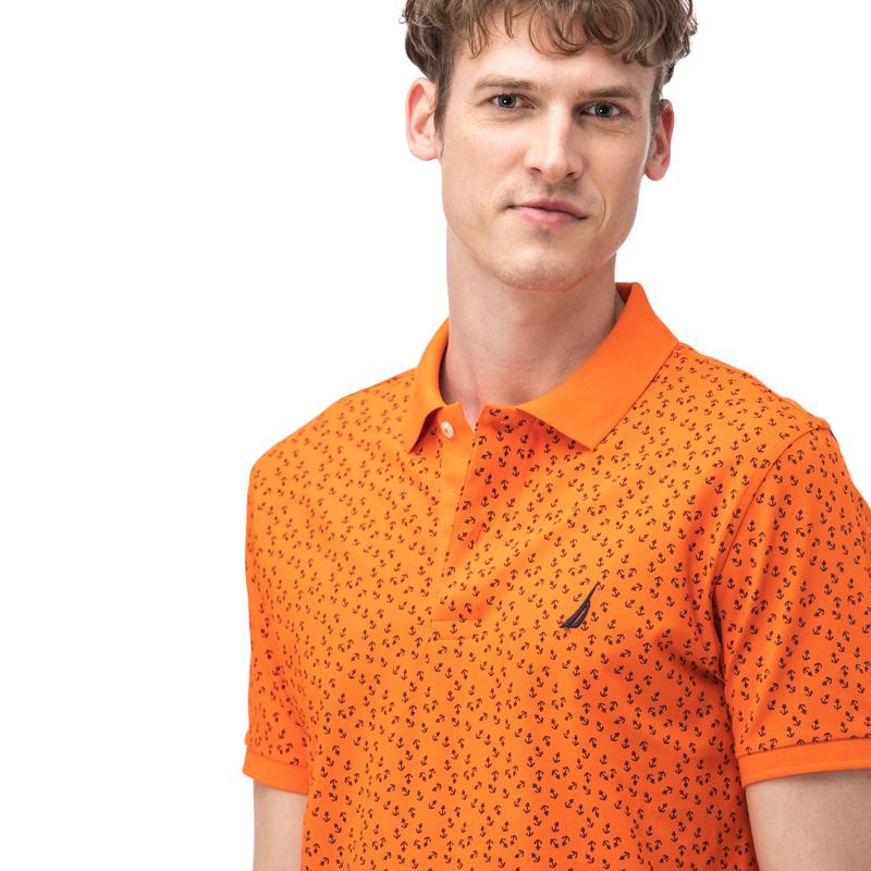 NAUTICA Erkek Slim Fit Turuncu Polo