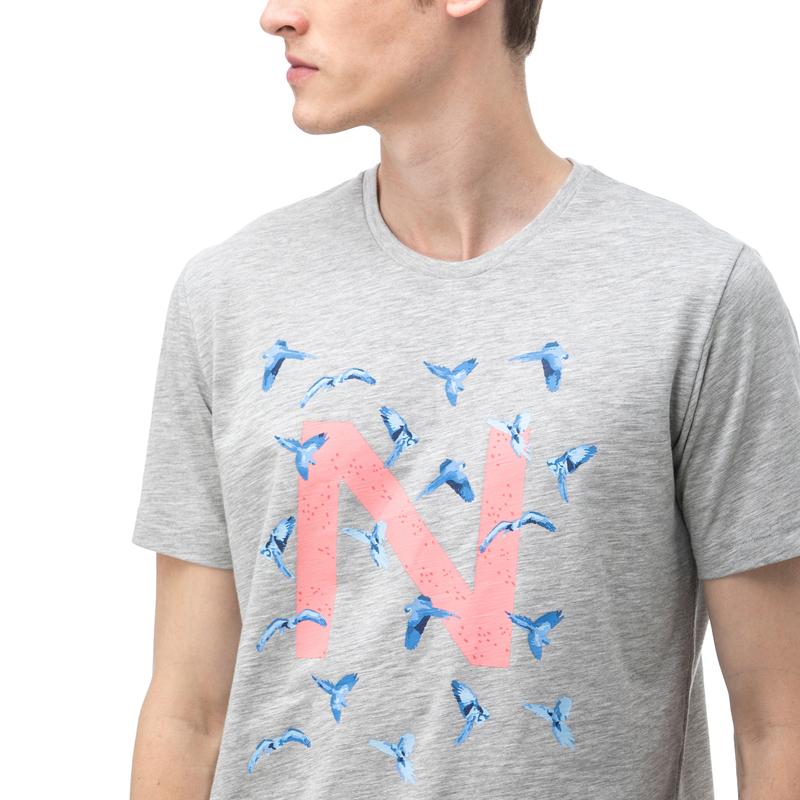 NAUTICA Erkek Gri T-Shirt