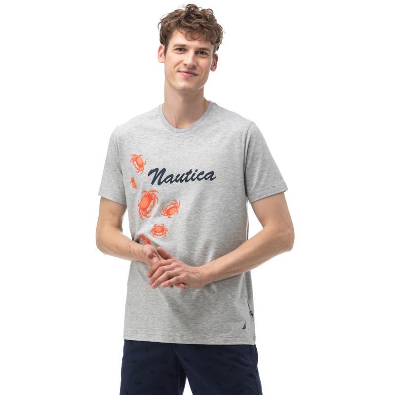 NAUTICA Erkek Gri T-Shirt