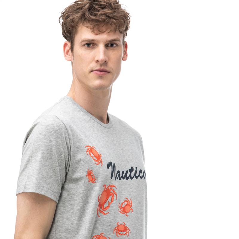 NAUTICA Erkek Gri T-Shirt