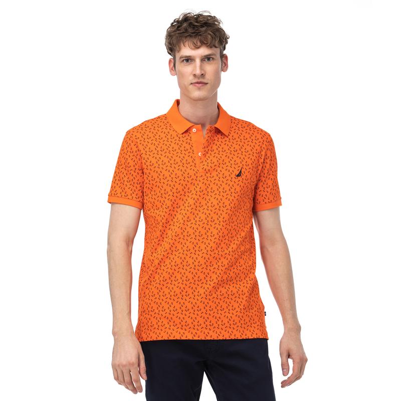 NAUTICA Erkek Slim Fit Turuncu Polo