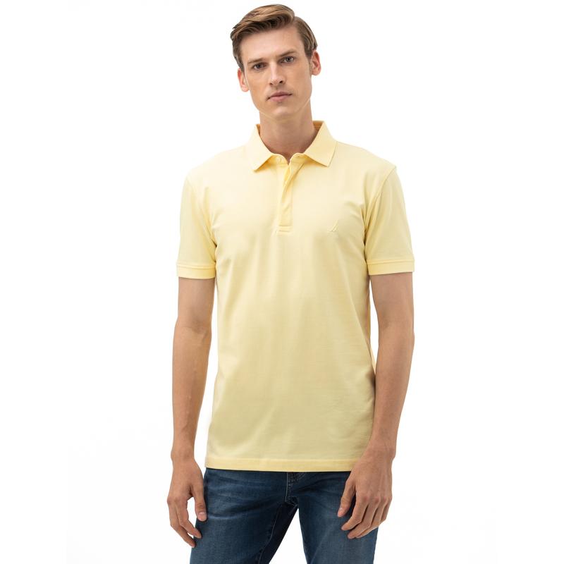 NAUTICA Erkek Slim Fit Sarı Polo