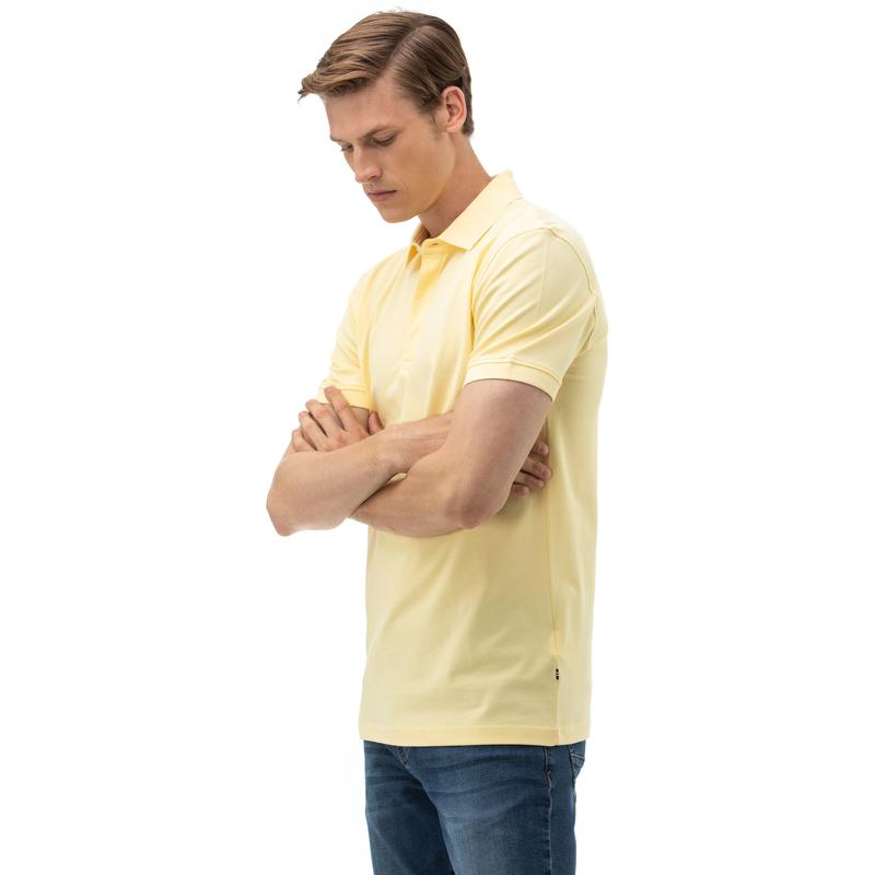 NAUTICA Erkek Slim Fit Sarı Polo