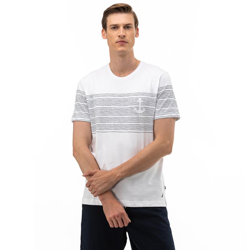 NAUTICA Erkek Beyaz T-Shirt