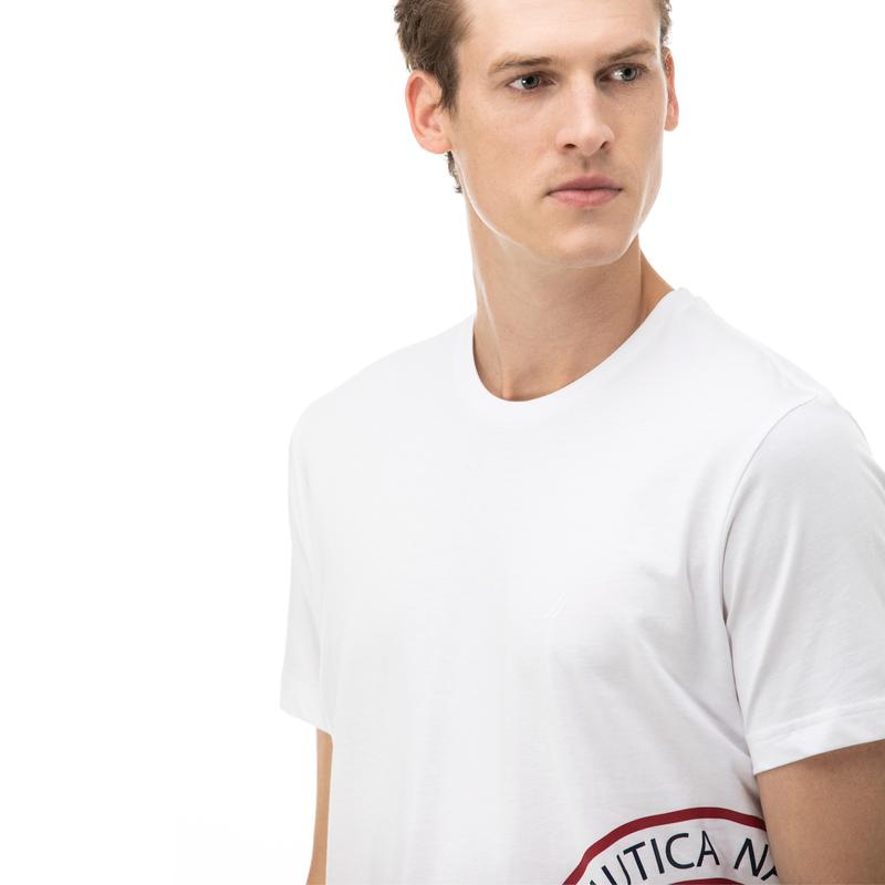 NAUTICA Erkek Beyaz T-Shirt