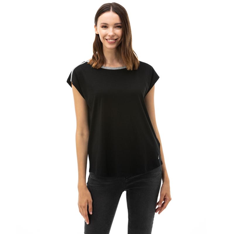 NAUTICA Kadın Siyah T-Shirt