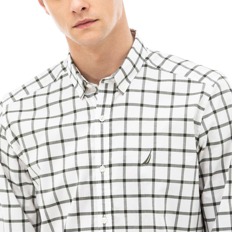 NAUTICA ERKEK YEŞİL CLASSIC FIT EKOSE GÖMLEK