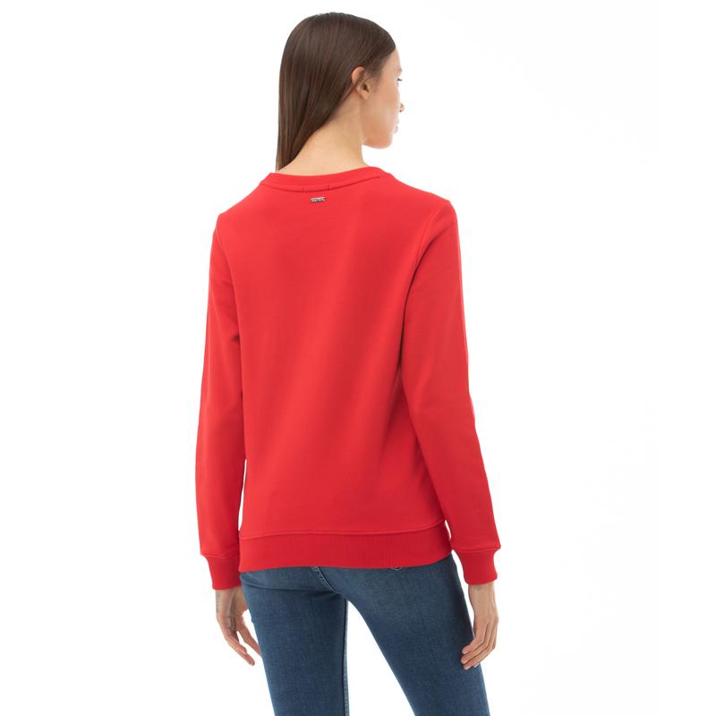 NAUTICA KADIN KIRMIZI SWEATSHIRT