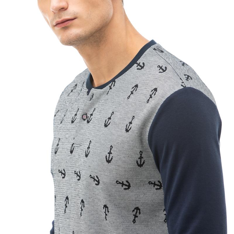 NAUTICA ERKEK ÇAPA DESENLİ PİJAMA TAKIM