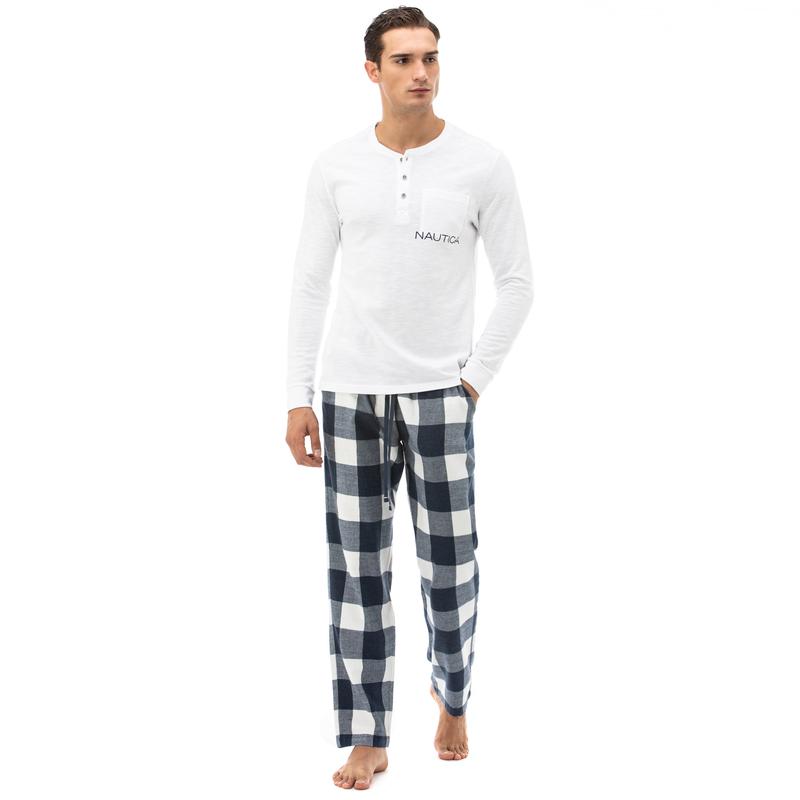 NAUTICA ERKEK BEYAZ PİJAMA TAKIM