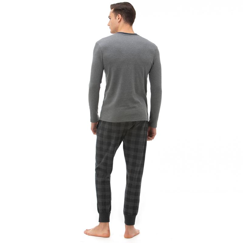 NAUTICA ERKEK ANTRASİT PİJAMA TAKIM