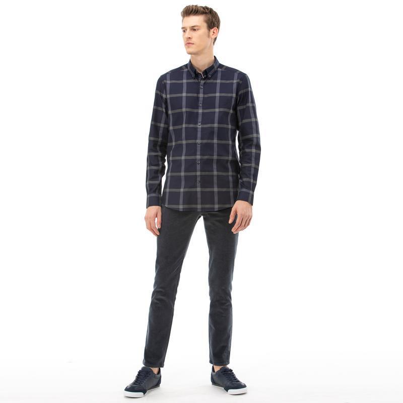 NAUTICA ERKEK GRİ SLIM FIT KADİFE PANTOLON