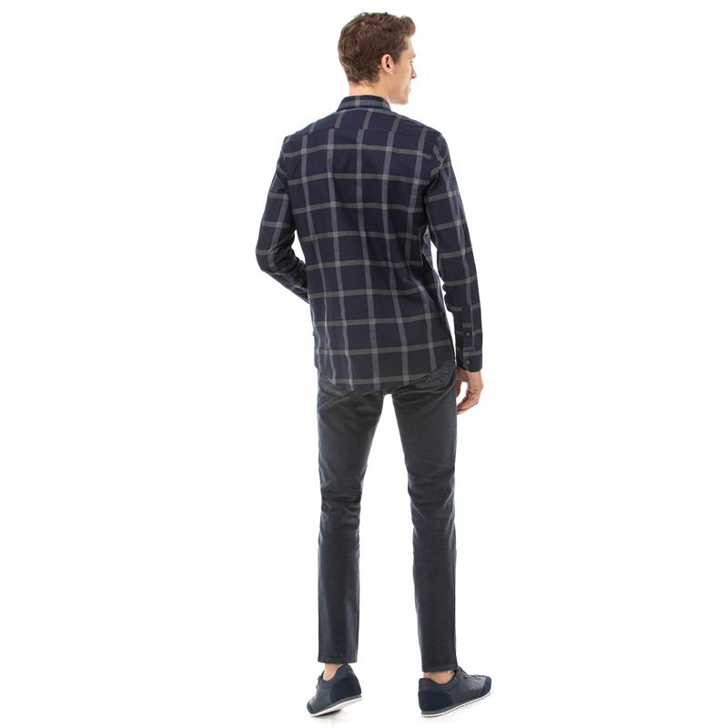 NAUTICA ERKEK GRİ SLIM FIT KADİFE PANTOLON