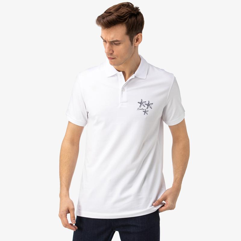 NAUTICA ERKEK BEYAZ SLIM FIT POLO
