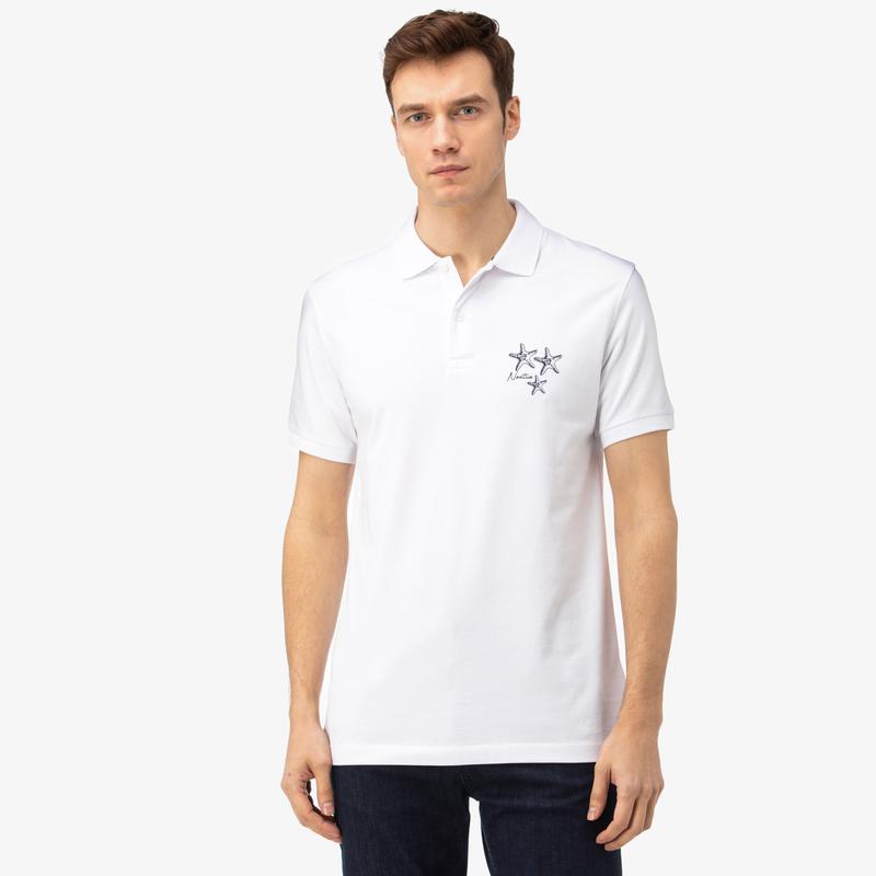 NAUTICA ERKEK BEYAZ SLIM FIT POLO