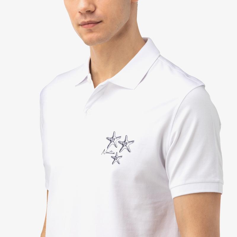 NAUTICA ERKEK BEYAZ SLIM FIT POLO