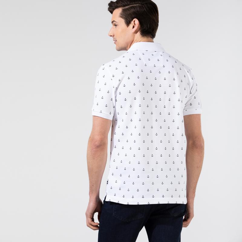 NAUTICA ERKEK BEYAZ KISA KOLLU SLIM FIT POLO
