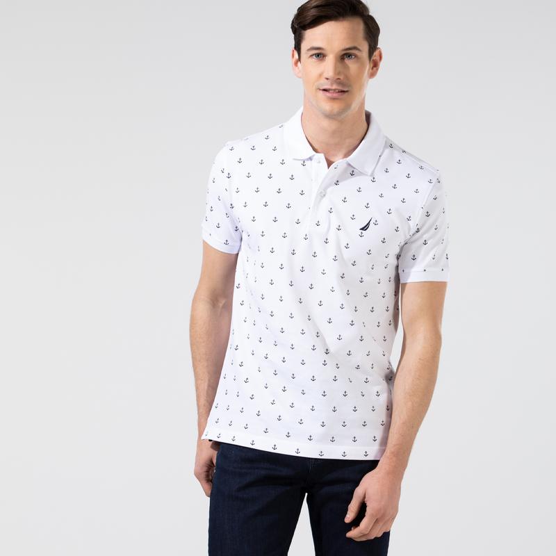 NAUTICA ERKEK BEYAZ KISA KOLLU SLIM FIT POLO