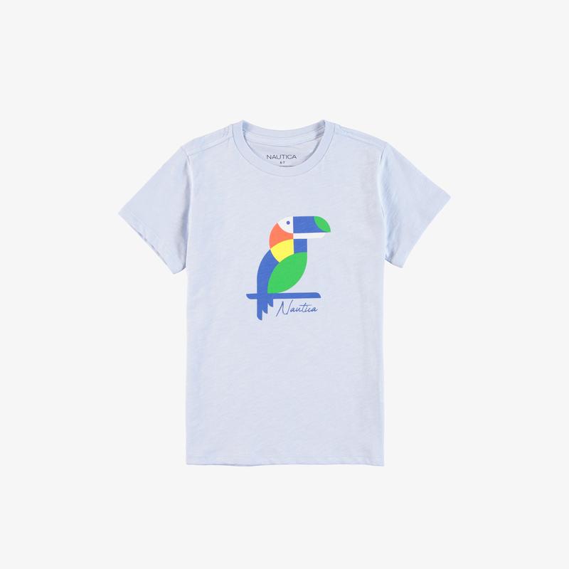 NAUTICA ERKEK ÇOCUK MAVİ BASKILI T-SHIRT