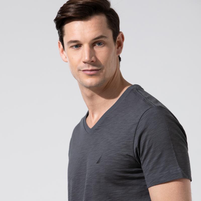 Nautica Erkek Gri Standart Fit T-Shirt