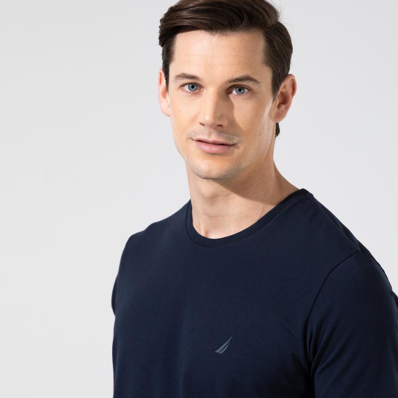 NAUTICA ERKEK LACİVERT KISA KOLLU T-SHIRT