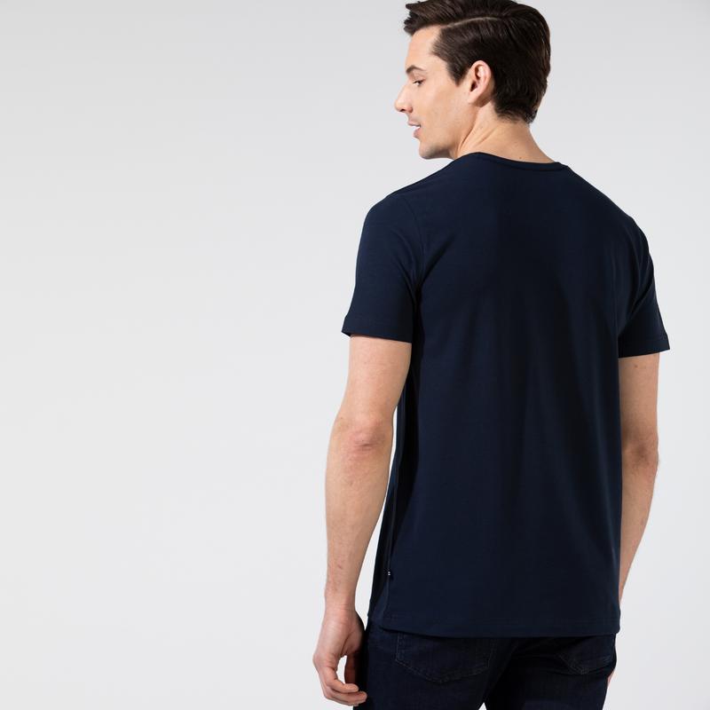 NAUTICA ERKEK LACİVERT KISA KOLLU T-SHIRT