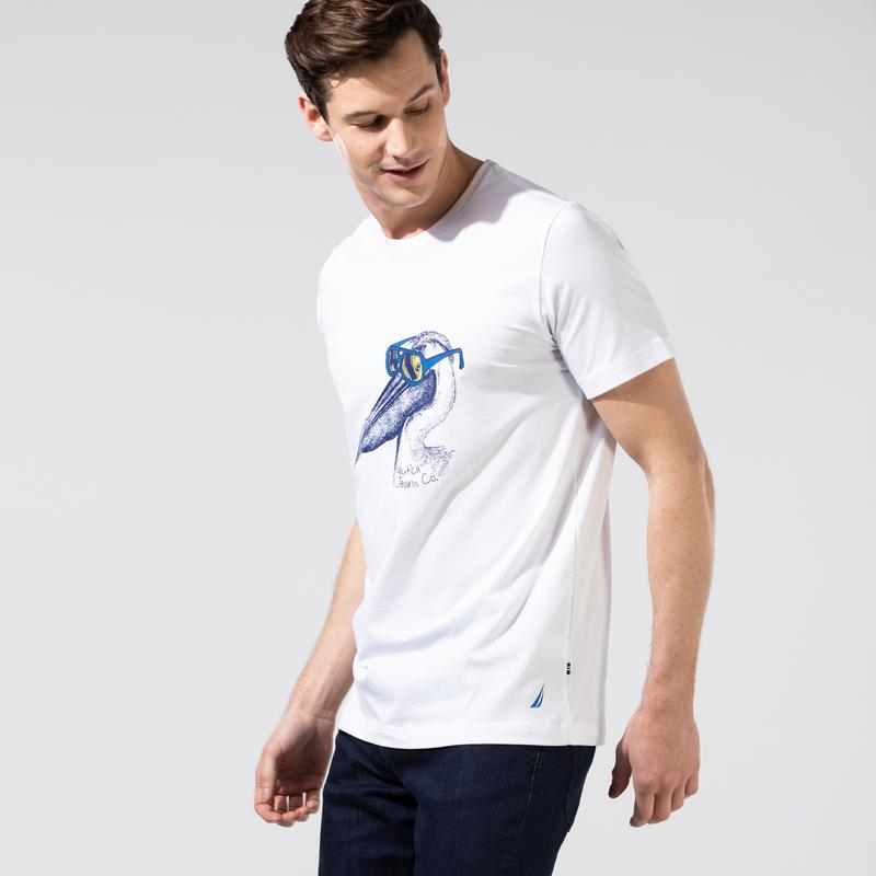 NAUTICA Erkek Beyaz T-Shirt