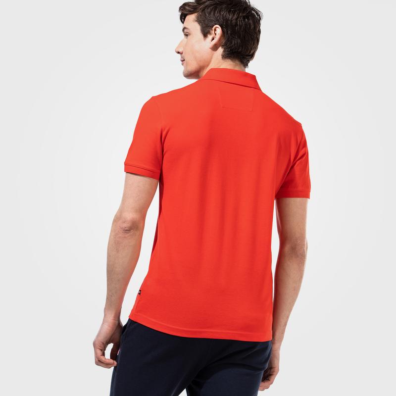 NAUTICA ERKEK KIRMIZI SLIM FIT KISA KOLLU POLO