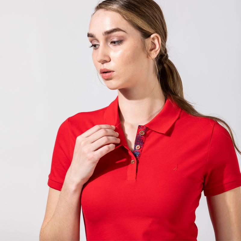 NAUTICA KADIN KIRMIZI POLO