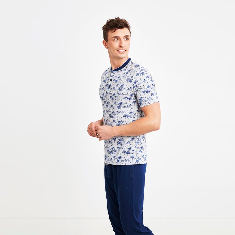 NAUTICA ERKEK GRİ PİJAMA TAKIM
