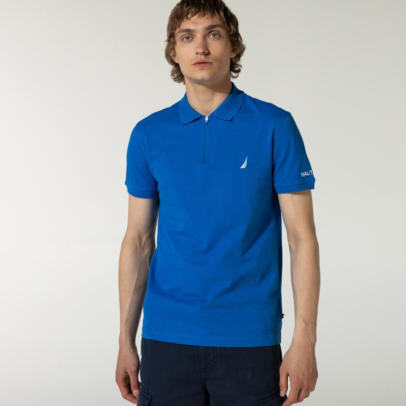 NAUTICA ERKEK MAVİ SLIM FIT POLO