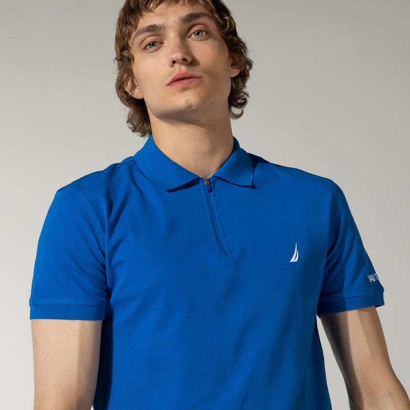 NAUTICA ERKEK MAVİ SLIM FIT POLO