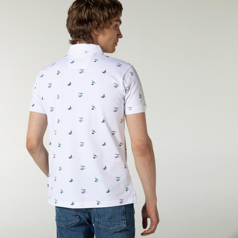 NAUTICA ERKEK BEYAZ SLIM FIT POLO