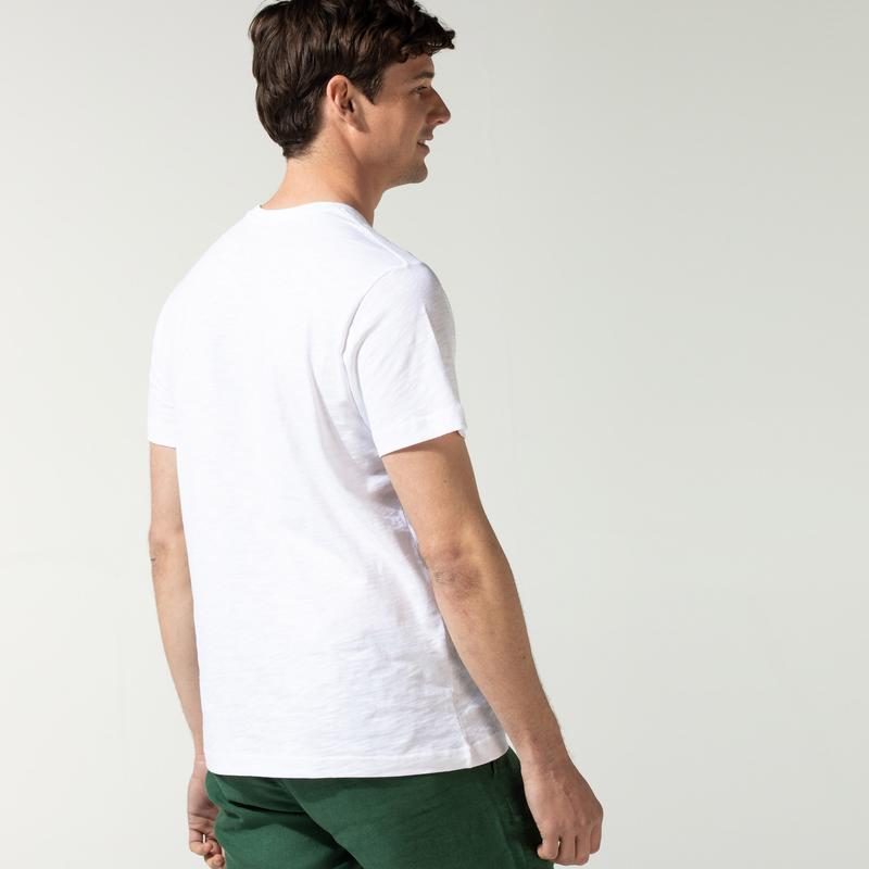 NAUTICA ERKEK BEYAZ BASKILI T-SHIRT
