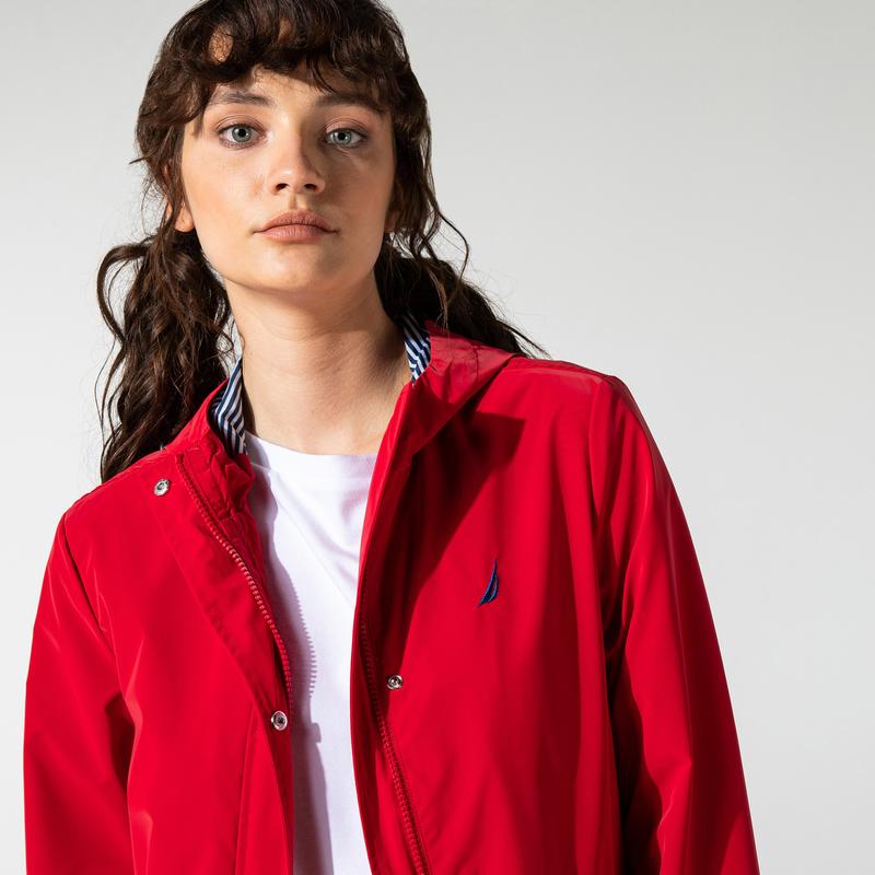 NAUTICA KADIN KIRMIZI CLASSIC FIT MONT