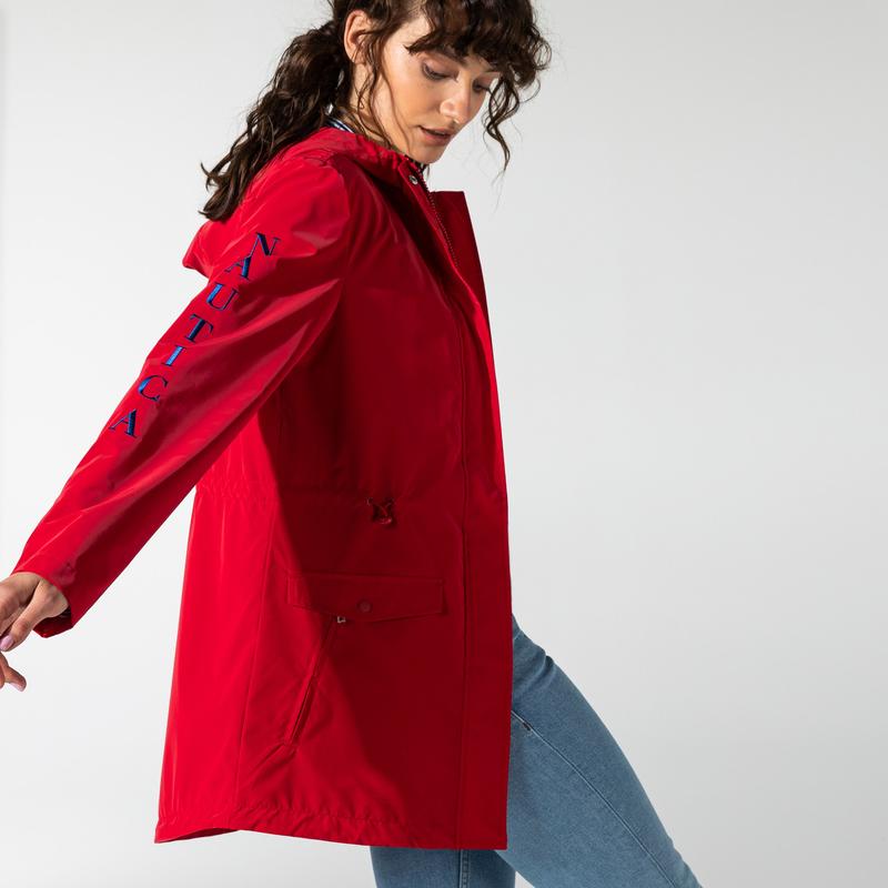 NAUTICA KADIN KIRMIZI CLASSIC FIT MONT
