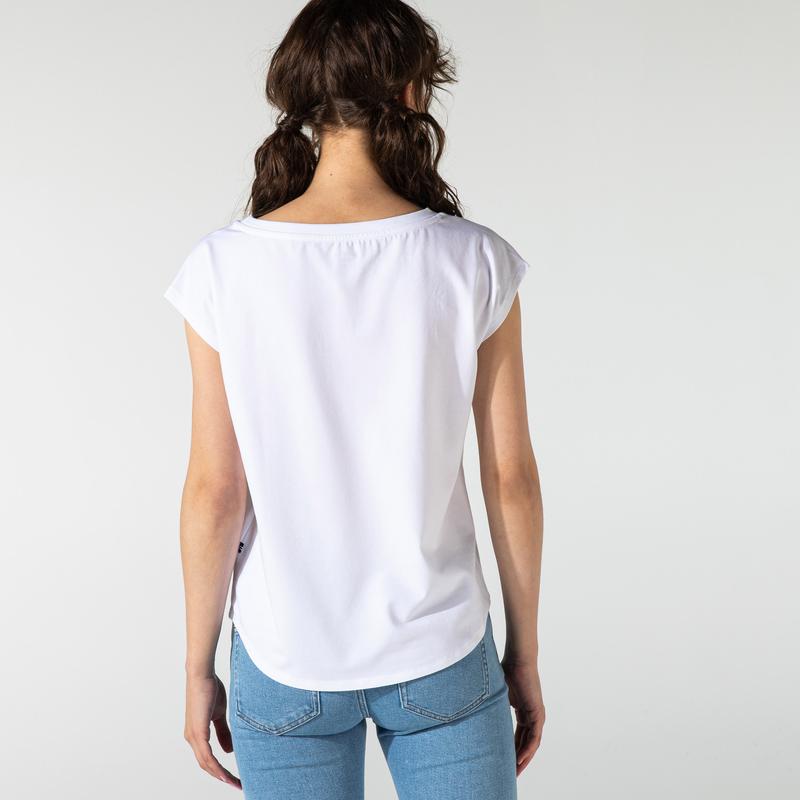 NAUTICA KADIN BEYAZ BASKILI T-SHIRT